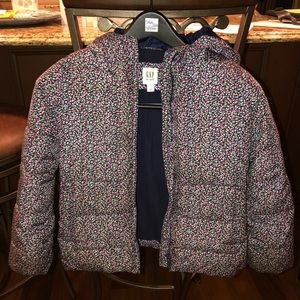 GAP Girl’s winter hooded jacket, sz: M.